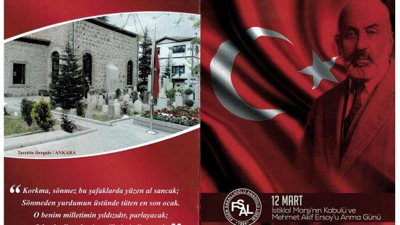 12 Mart İstiklal Marşı´nın Kabulü ve Mehmet Akif ERSOY´u Anma Programı