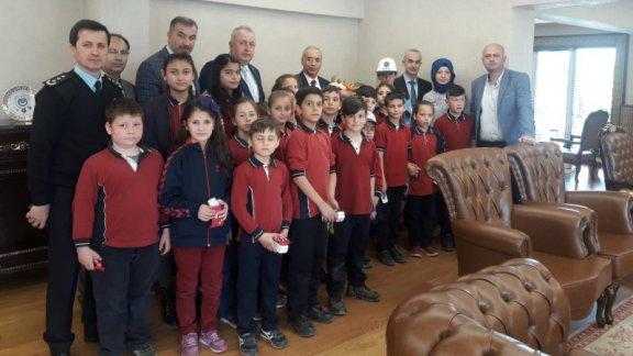 SüleymanŞah İlkokulu/Ortaokulundan İl Emniyet Müdürlüğü´ne Ziyaret 