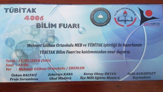 Mehmet Gölhan Ortaokulu TÜBİTAK 4006 Bilim Fuarı